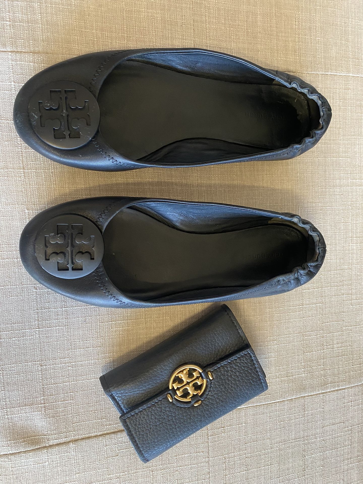 Tory Burch Ballet Shoes And Wallet