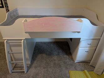 Twin loft bed.