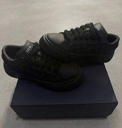 Designer Sneakers with Oblique Raised Embroidery