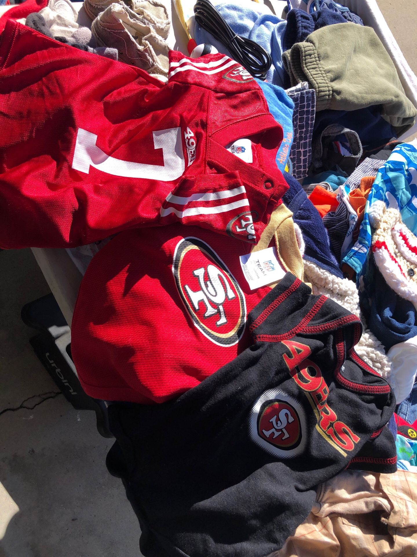 3 niner onesies