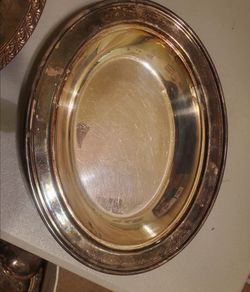 ep na 2951 silver plate oval dish