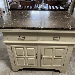 Moveable Island With Granite Top