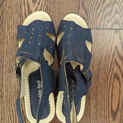 Blue Platform Sandals - Size 41