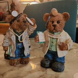 PAIR OF VINTAGE DOCTOR BEARS