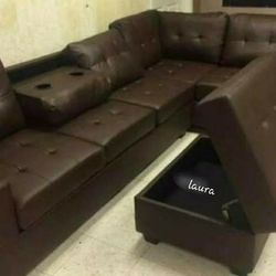 
🌇ASK DISCOUNT COUPOn<New Furnitures sofa loveseat living room set sleeper couch daybed <
Heights Brown Sectional With Ottoman 