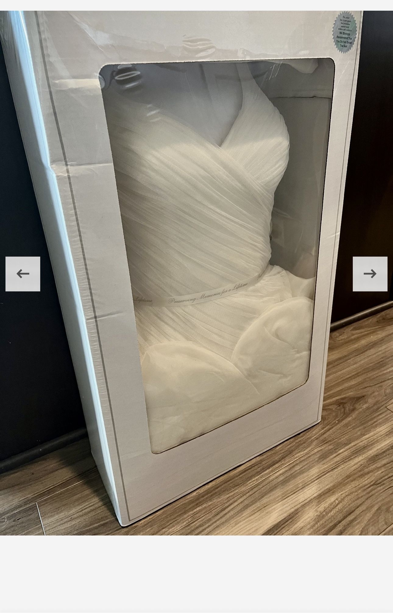 Vera Wang Dress Professional Bridal Cleaned