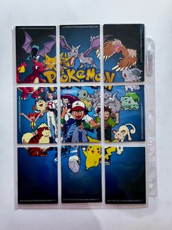 1999 Topps Pokémon 9-Card Complete Puzzle Set TV Animation TV5 thru TV13