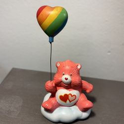 VTG Care Bears Ceramic Figurine Love A Lot Balloon 1980's