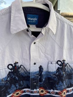 90s Wrangler Wester Shirt Button Down. 