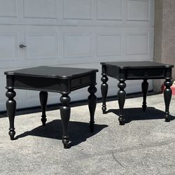 Black Elegant End Tables 