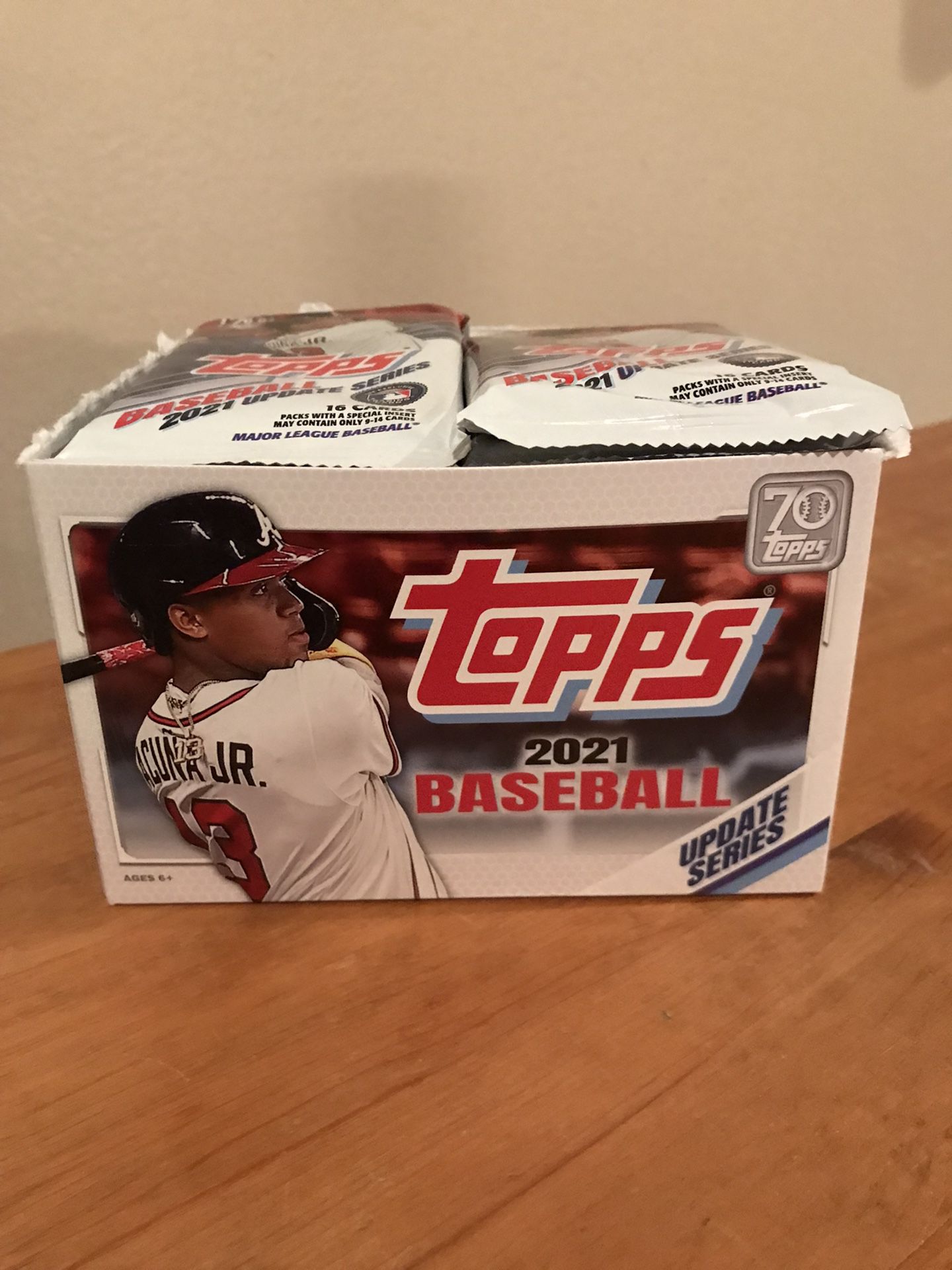 Brand new baseball card packs