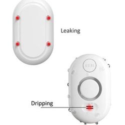 new Water Leak Detector Sensor Alarm: Home Water Flooding Monitor Smart Sink Overflow Monitoring Adjustable Wet Moisture Alert Pipe Leakage Drip Dete