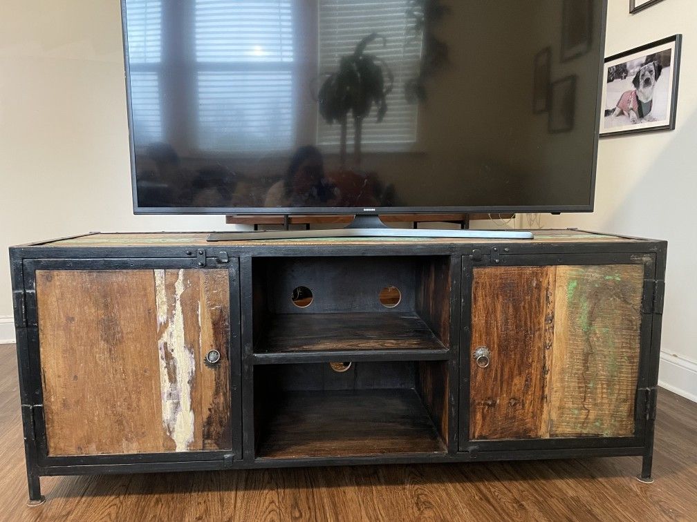 Custom Built Solid Wood TV Cabinet.