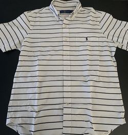Ralph Lauren Button Up Short Sleeve Shirt Size Medium