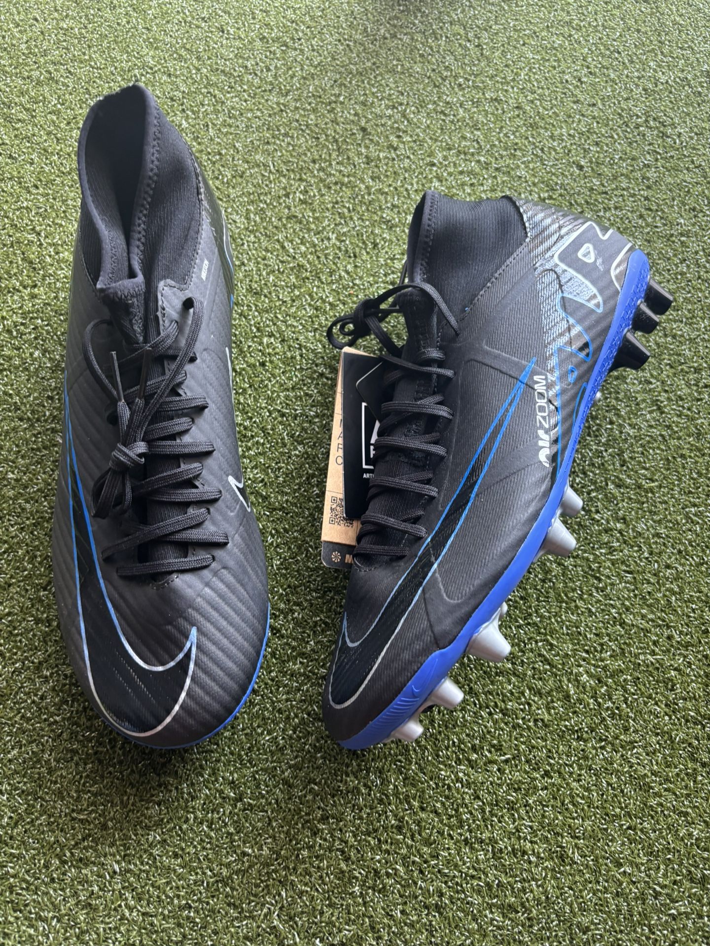 NIKE AIR ZOOM MERCURIAL SUPERFLY 9 ACADEMY AG PLATE SOCCER CLEATS SIZE 9