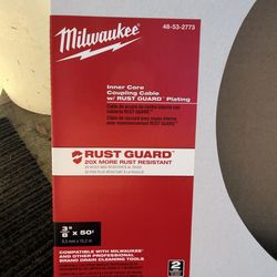 Milwaukee 3/8 in. x 50 ft. Inner Core Coupling Cable with Rust Guard Plating