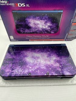 Nintendo New 3DS XL Galaxy Edition CIB Complete Matching Serials Low Play Time