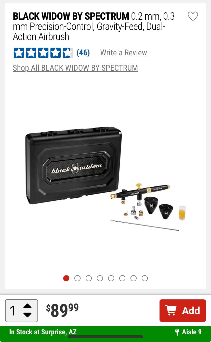 BLACK WIDOW SPECTRUM AIR BRUSH