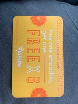 Jamba Juice card - FREE smoothies