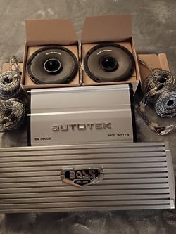 Two amplifiers, four cables, two good speakers