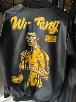 Bruce lee hand painted jacket