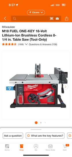 Milwaukee Table Saw