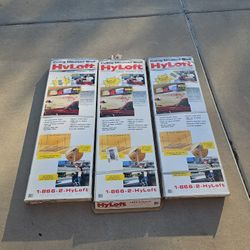 3 Ceiling mounted Shelves.