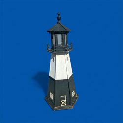 Amish-made outdoor decorative replica of an actual lighthouse "4ft"