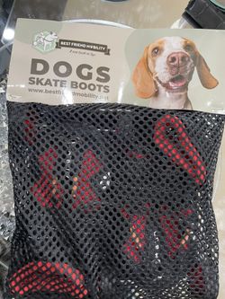 Best Friend Mobility Dog Knuckling Guard Boots Removable Roller Skates for Dogs Wheelchair Accessory for Handicapped and Disabled 