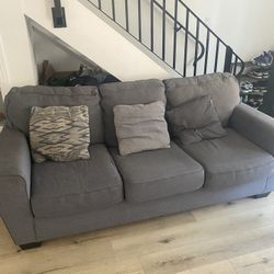Grey Couch And Pillows