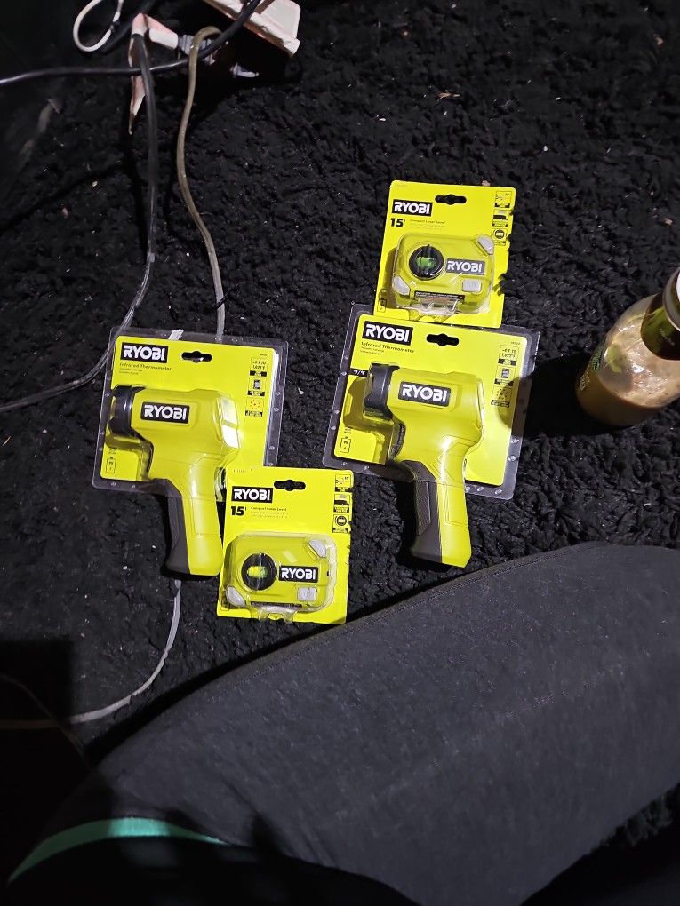 Infrared Thermometer And Compact Laser Level