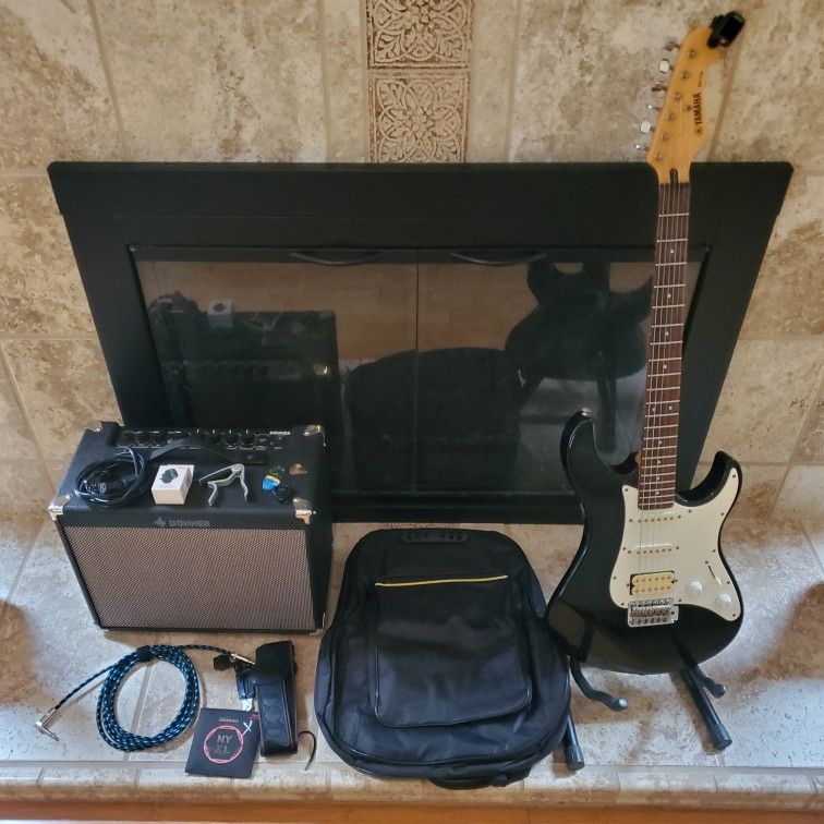 Yamaha  Electric Guitar  and  Amp  Combo