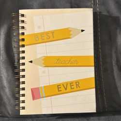 New Best Teacher Ever Spiral Notebook Teacher Journal Book