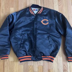 Vintage Chicago Bears Satin Swingster Jacket NFL Coat Men’s Size L