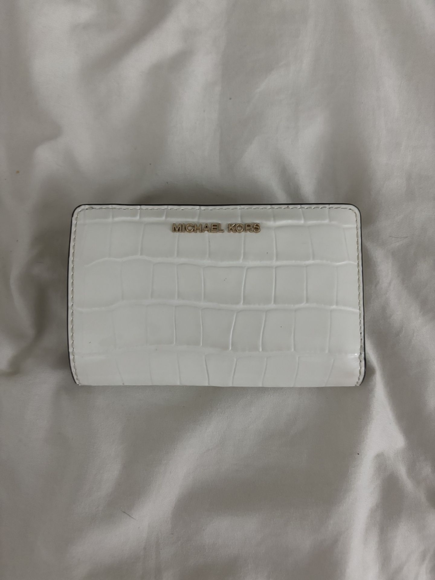 Empire Medium Crocodile Embossed Patent Leather Wallet