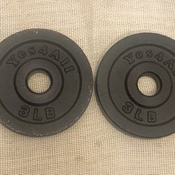Weight Plates  3 Lb. (2) 
