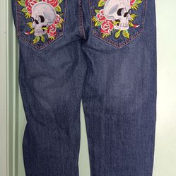 Mens Ed Hardy Rose Jeans