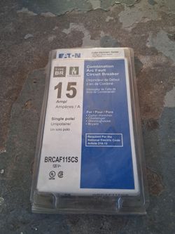 Eaton 15 amps arc fault breaker