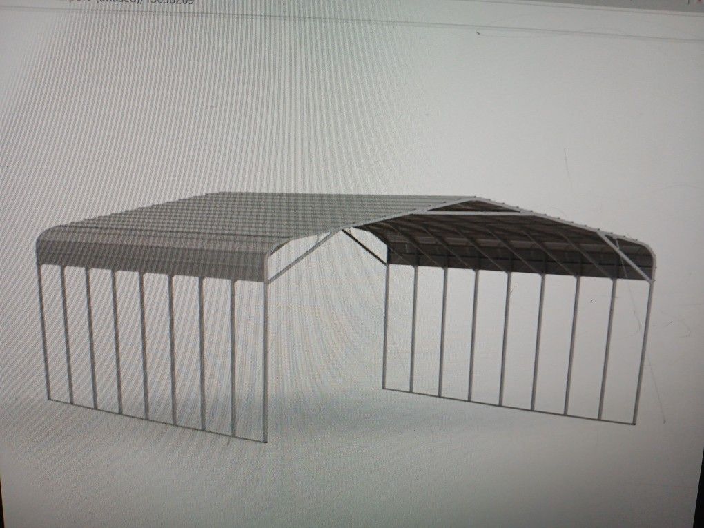Carport Metal 4 Parks Or Party Or Mechanic Work 20'x40'