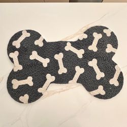 Bone woven doggie mat