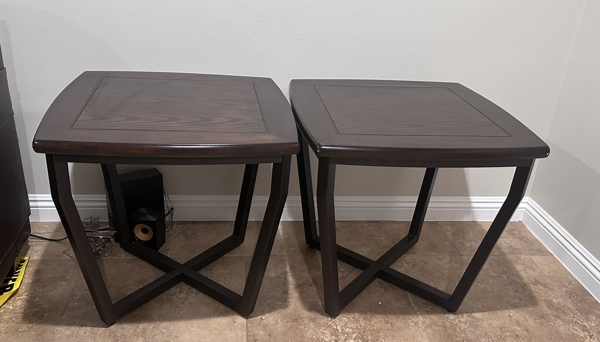 Set Of Two Wooden Tables