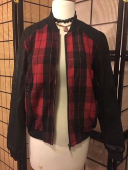 Red and black jacket