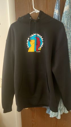 Krooked Black Skate Hoodie Large 