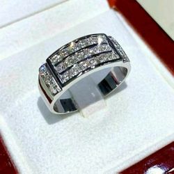 Brand New! Men's Moissanite Ring 3ct