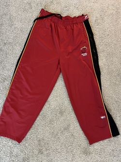Miami Heat Basketball Warm Up Tear Away Pants Size XL