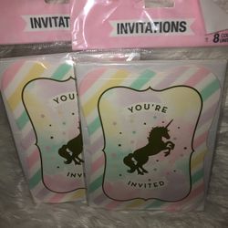 Unicorn Invitations 