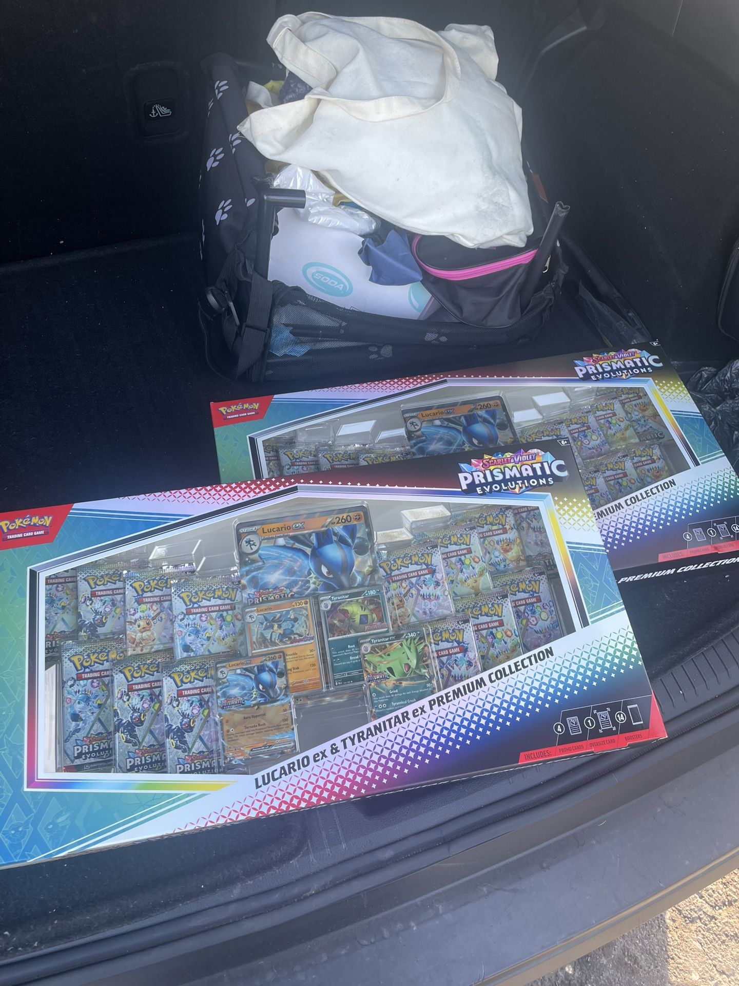 Pokemon TCG Scarlet & Violet Prismatic Evolutions Sam’s Club Lucario Collection!