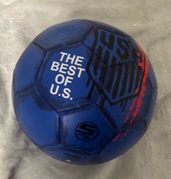 Blue soccer ball