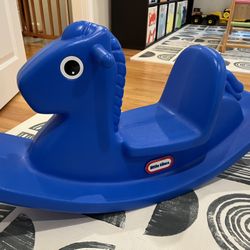 Little Blue Rocking Horse