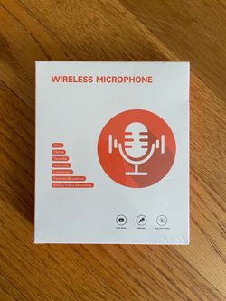 New portable wireless lapel microphone Ready to use out of the box, an excellent filming tool! Designed specifically for Vlog creation, live streaming